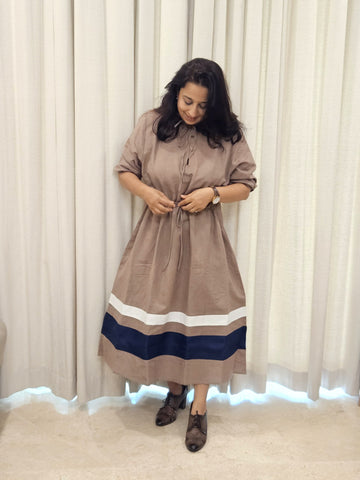 Earthen Dress - Dark Beige